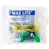 Howard Leight LPF30 Max Lite Corded Earplugs, Green, Pack of 100 Pairs