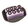 Strawberry Bar with Chocolate Scroll Art Glass Treat (Without Bite)