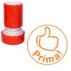 Prima! German Teacher Stamp. Quality Reinkable Mount, Self Inking 22mm - Orange Ink^