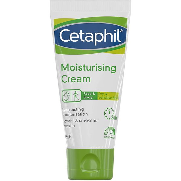 Cetaphil Face & Body Moisturiser, 85g, Moisturising Cream For Dry & Sensitive Skin, Vegan Friendly