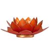 Capiz Chakra Lotus Light Pink/Orange Gold Edge 13.5 cm