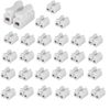 CompStudio 50Pcs/lot 2P CH2 CH-2 Quick Connector Cable Clamp Terminal Block Spring Connector Wire LED Strip Light Wire Connecting