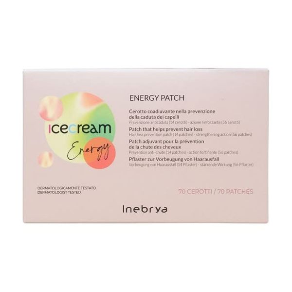 Inebrya Ice Cream Energy Patches 70pcs Wasserdichte und unsichtbare Patches gegen Haarausfall