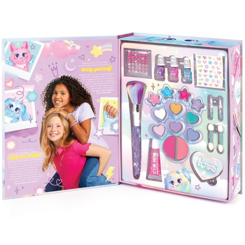 Make It Real 3C4G: Imagination Land Cosmetic Set - 25pc Complete Beauty Set, Blush, Eyeshadow, Lip Gloss, Nail Polish, Three Cheers for Girls, Kids Ages 8+