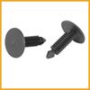 Partuto 30pcs 8mm Hole Dia Plastic Bolt Rivets Bumper Clips Black for Car Replacement