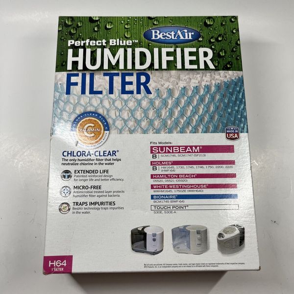 NEW BestAir Humidifier Filter H64-C for Holmes Hamilton Beach **Free Shipping**