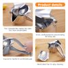 Orange Pomegranate Lemon Squeezer,Manual Citrus Press,Ergonomic Handles Hand Press Bar(Silver)