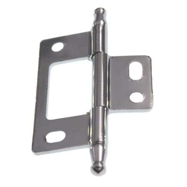 Hafele Non-Mortise Solid Brass Butt Hinge Polished Chrome Minaret Tip 351.95.280