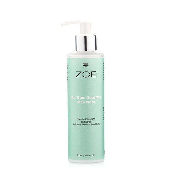 ZOE Skincare - Natural GOAT MILK Face Wash - Sensitive Skin and Dry Skin Face Cleanser - Vitamin E & ALOE VERA Face Wash - Cruelty & Fragrance Free Organic Skincare