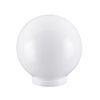 Aspen Creative 28001-21, 6" White Acrylic Replacement Lamp Post Globe with 3-1/4" Threaded Neck