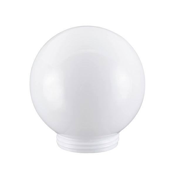 Aspen Creative 28001-21, 6" White Acrylic Replacement Lamp Post Globe with 3-1/4" Threaded Neck