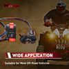 WOOSTAR 8 Wire 3 Function Start Switch with Ignition Key Switch Replacement for 50cc 70cc 90cc 110cc 125cc ATV 4 Wheeler Quad Scooter