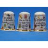 Porcelain China Thimbles Set of Three - Sewing Thoughts