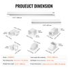 VEVOR 3" W 17.6Ft Line Set Cover Kit For Mini Split/Central Air Conditioner PVC