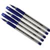 SAINO 5 x 0.7mm Tip Tri-Fit Triangular BLUE Ballpoint Pens Smooth Fine Writing