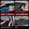 For Silverado 2500HD Foldable SUV Car Windshield Sun Visor Shade Cover UV Block