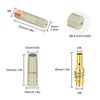14pcs 15AK MIG MAG Welding Torch Kit 0.03'' 0.8mm Contact Tip Nozzle Diffuser
