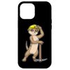 iPhone 15 Pro Max Meerkat Miner Pickaxe Helmet Case