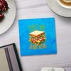 Shopagift Stack it High or Don't Bother Sandwiches 2 Pack Coasters - 9cm x 9cm