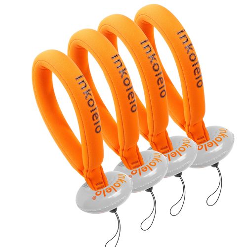 Floating Wrist Strap (4 Pack) Waterproof Camera Float Strap Universal Wristband for All Devices Underwater GoPro, Digital Camera, Key and Phone Waterproof Case