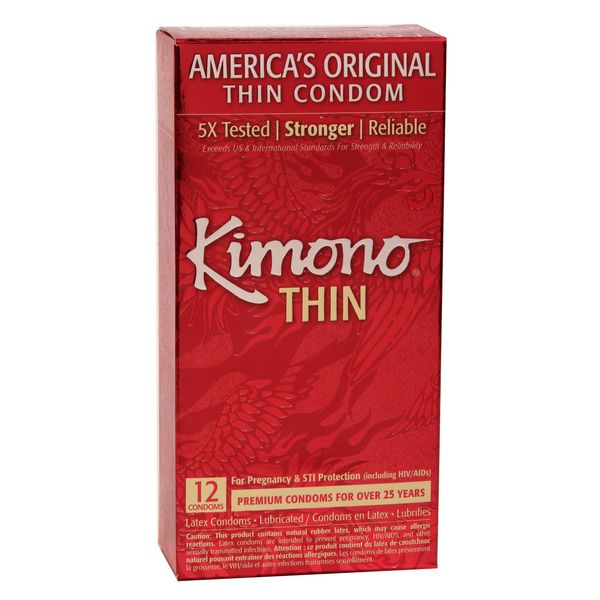 Kimono Lubricated Condom 12 Pk