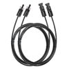 X2 (one pair) 1M Solar Cable 4mm with Solar Plugs both ends