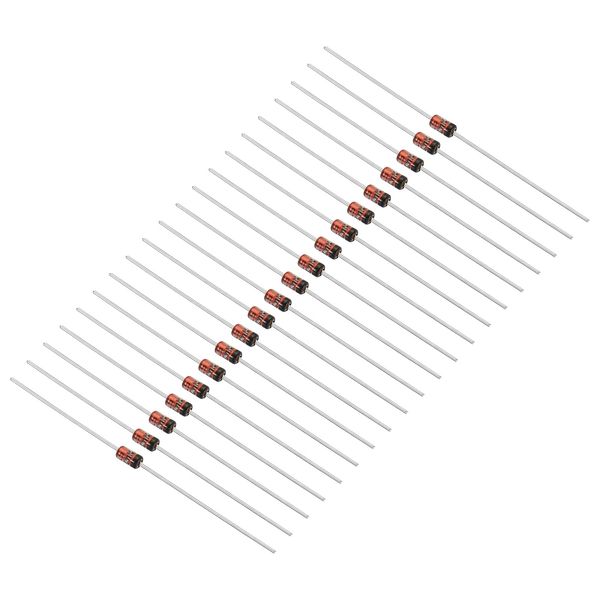 PATIKIL Zener Diodes 20 Pcs 1W Zener Diodes Assortment 4.7V DO-41 for Production Experiments