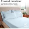 Luxury 800 Thread Count 100% Cotton Sheets - Light Blue Sateen Weave Twin Size B