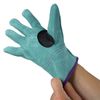 ACE AG4809 Green Work Gloves, Cow Split Gloves, Oil, Outer Seam, M Size, Basalt