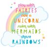 Unicorns Quote Wall Sticker (Regular Size)