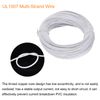 sourcing map 24AWG Stranded PVC Hookup Wire, Electrical UL1007 Tinned Copper Wire 30m/100ft White for Internal Connecting