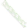 Biodegradable Clear Disposable Jumbo Drinking Straws Wrapped Compostable 3600pck