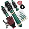 Hot Air Brush - Multipurpose Blow Dryer Brush with Interchangeable Heads, Heated
