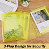 JIANTA Elasticated Folder A4, 4 Pack Plastic Folders A4 with Elastic Bands, Folders for Paperwork, Document Wallets, File Organiser