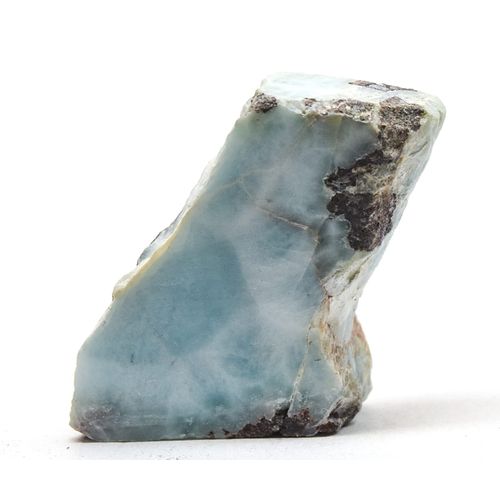 51.5ct 27mm Larimar/Blue Pectolite Rough Slice Natural Caribbean Gemstone Crystal Mineral Raw Slab Specimen - Dominican Republic