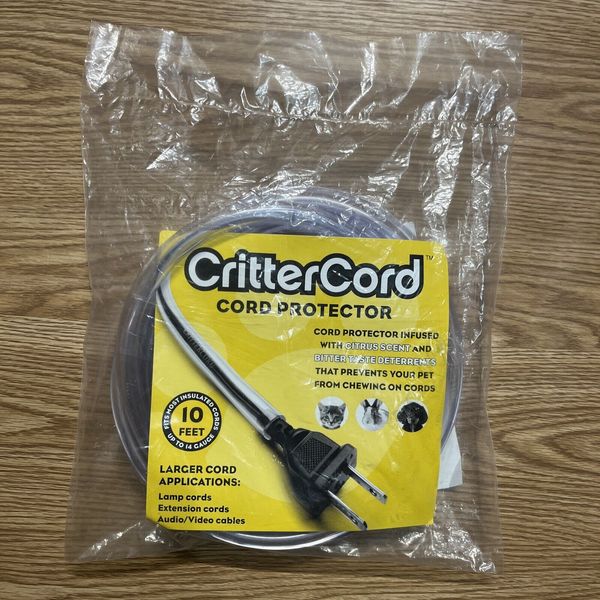 *BRAND NEW* CritterCord 10 Feet Power Cord Protector Keep Your Pet from Chewing