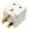 kenable 2 Way Block Socket Adapter Power Splitter for UK 13A Mains Plugs