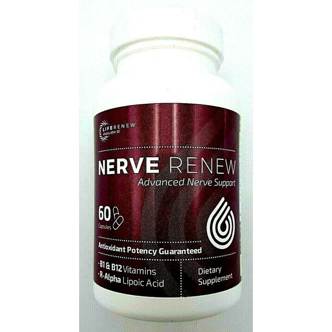 Nerve Repair Nerve Renew  LIFE  B1 B12 Vita R-Alpha 60 Pills RENEW Nerve Repair