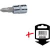 KS-Tools 918.3869-E 3/8 Chrome+ Bit-Stecknuss,Ph2