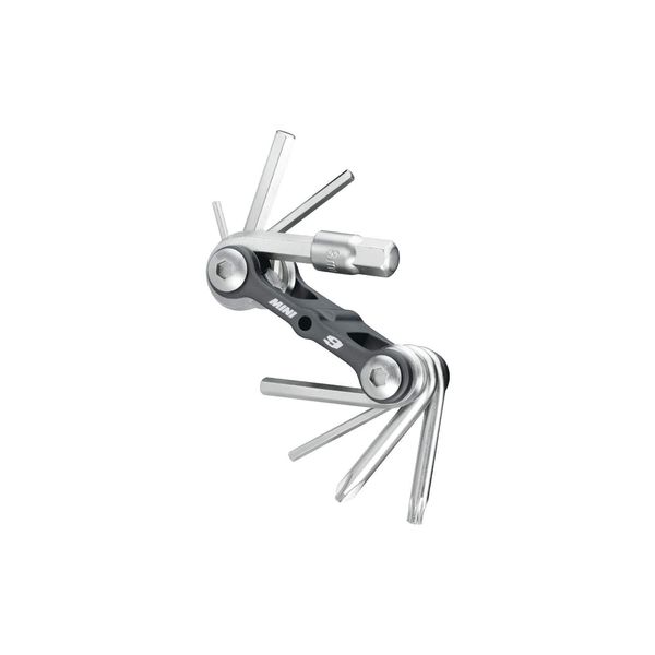 Topeak The Mini 9-Function Bicycle Tool - TT2409 , Black/Silver, L x W x H ﻿﻿﻿﻿6.6 x 3.1 x 2cm / 2.6” x 1.2” x 0.8”