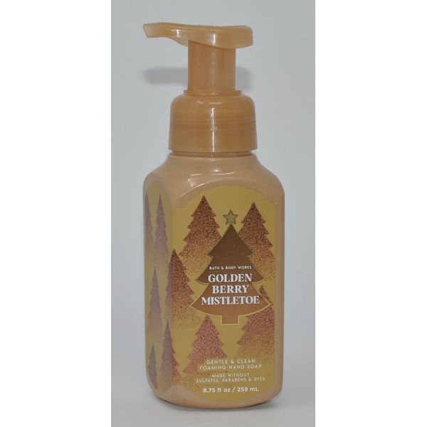 1 BATH & BODY WORKS GOLDEN BERRY MISTLETOE GENTLE CLEAN FOAMING HAND SOAP WASH