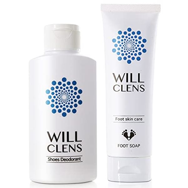 Will Cleanse Body Powder Shoe Deodorizer Foot Soap Set