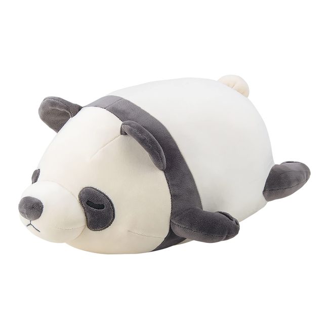 Liv Heart Marshmallow Animal 48928-95 Lin-Lin the Panda Bolster Cushion (Total Length: Approx. 10.6 inches (27 cm)), Fluffy, Squishy