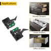 Brixwell QHFX-001 Adjustable Front Locking Device, for Grass Elite Plus and Grass Maxcess Concealed UnderMount Slides Pair Without Flange