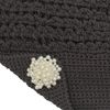 ZLYC Women's Summer Slouchy Crochet Hat Visors Handmade Crochet Hat Visor, Solid Grey
