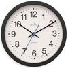 Acctim Bromham Non Ticking Sweep Seconds Hand Wall Clock 20cm Diameter (Black)