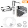 Sink Soap Dispenser Kitchen ABS Liquid Pump Tube with Sponge Holder