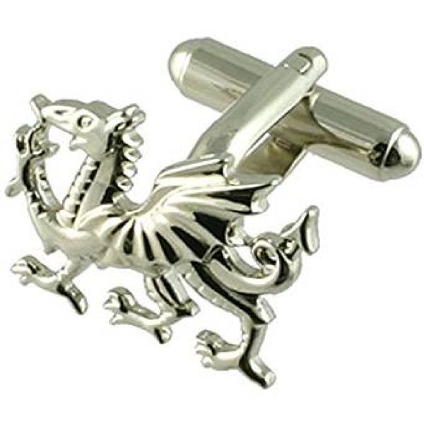 Pair Welsh Dragon Cufflinks + Select Gift Black Pouch