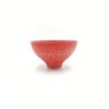 Tochiri Round Plate, Mino Ware, syokkidana (Small, Red)