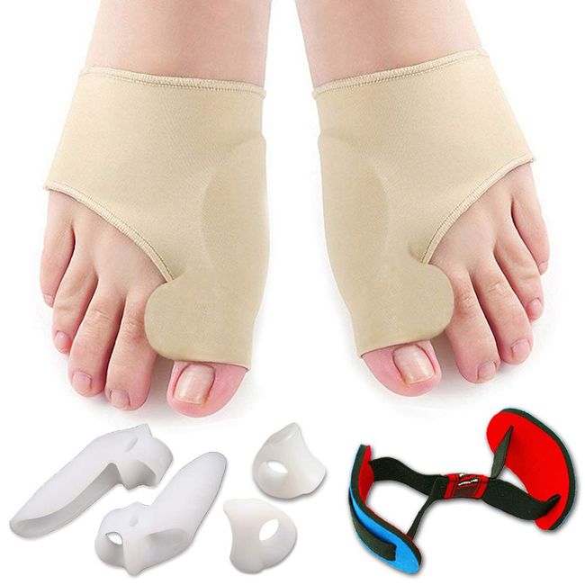 Toe Separator Silicone Big Toe Bunion Splint Straightener Hallux Valgus Pain